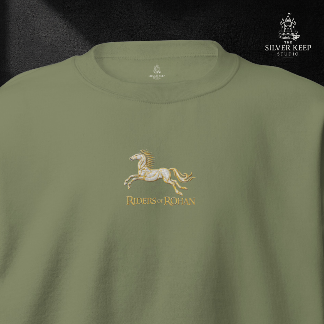 RIDERS OF ROHAN – Sudadera Épica Inspirada en los Rohirrim