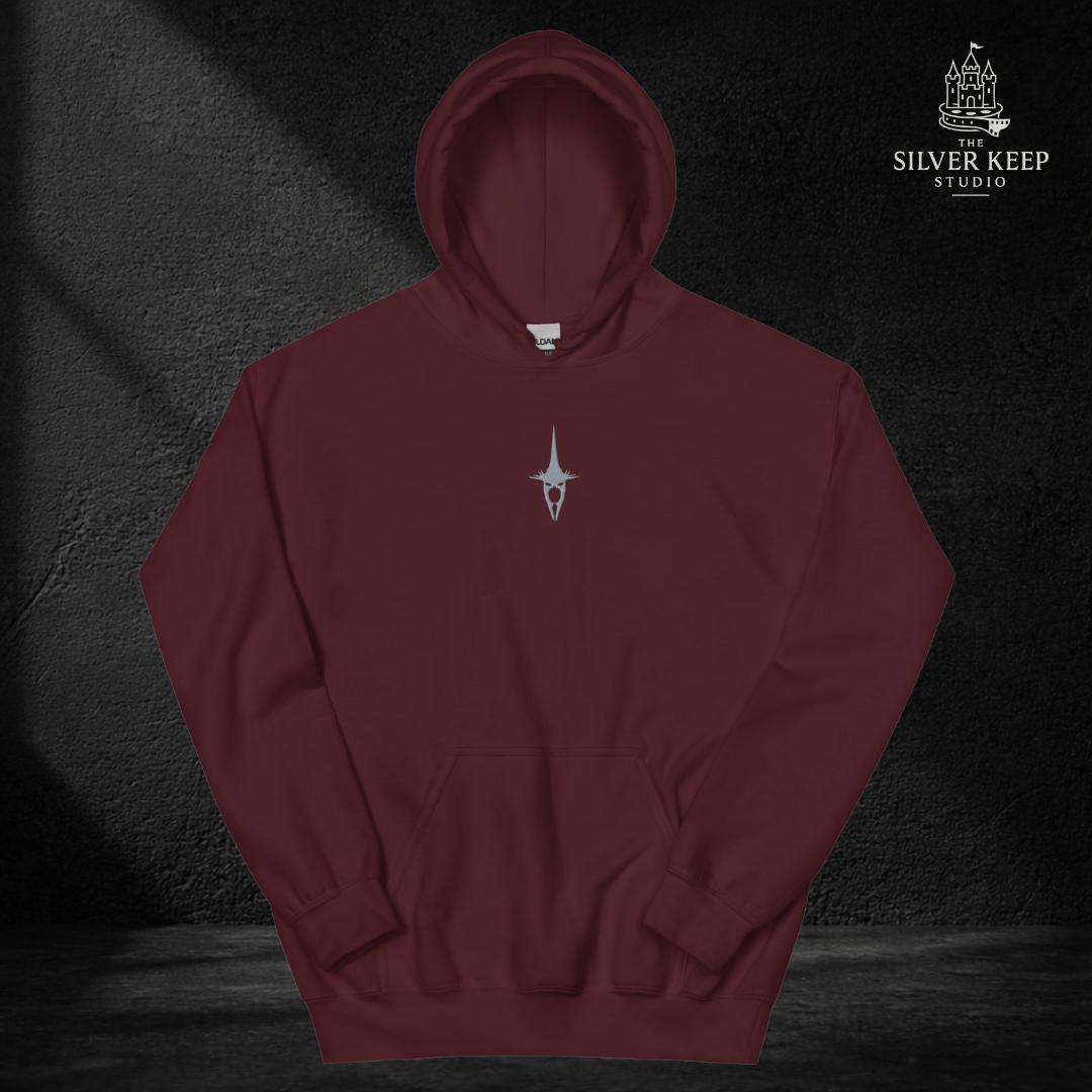Sudadera Bordada Fantasía Oscura | Rey Brujo de Angmar | No hay hombre que pueda matarme