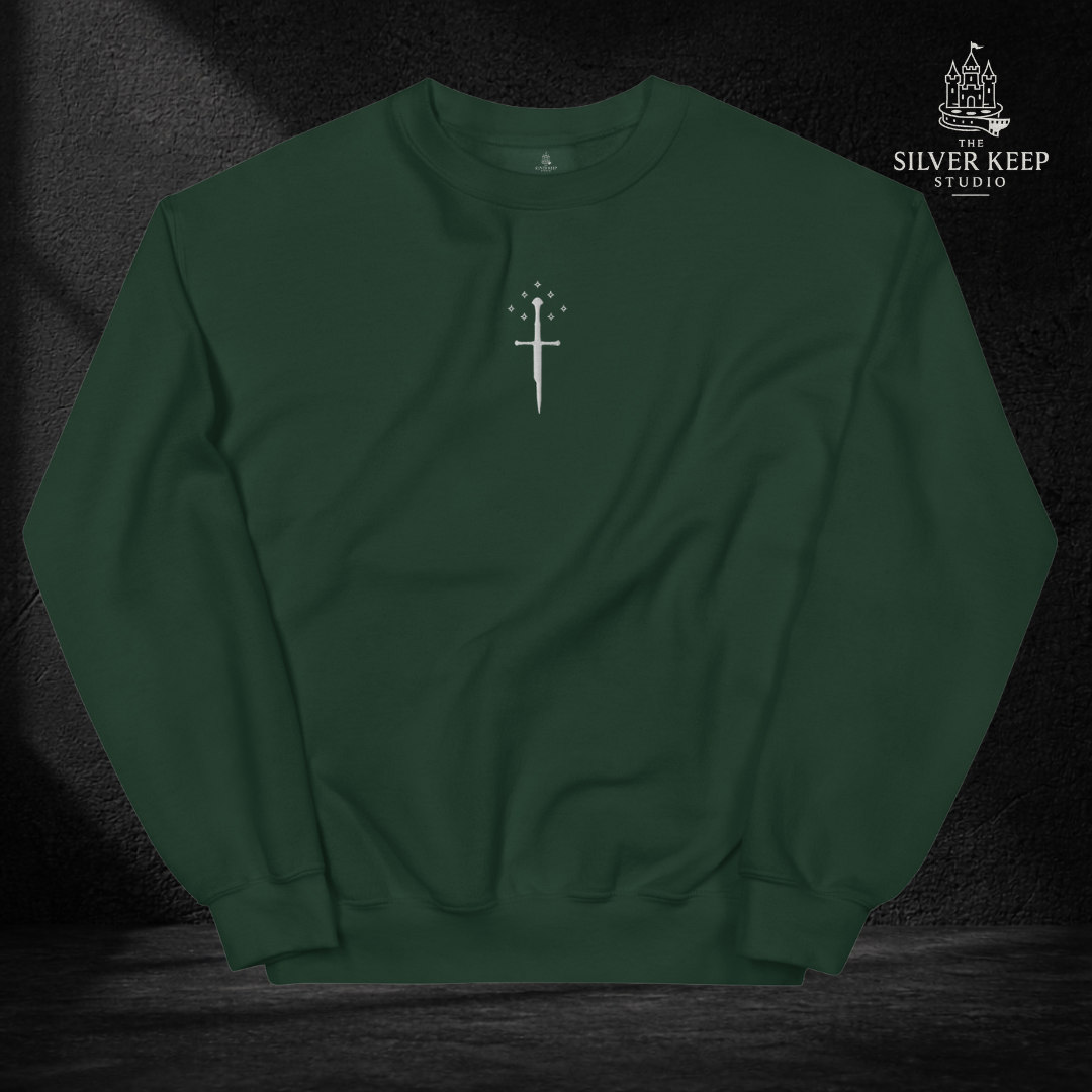 FRAGMENTOS DE NARSIL – Sudadera Épica Inspirada en la Espada de Elendil