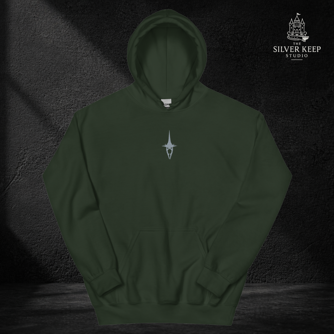 Sudadera Bordada Fantasía Oscura | Rey Brujo de Angmar | No hay hombre que pueda matarme