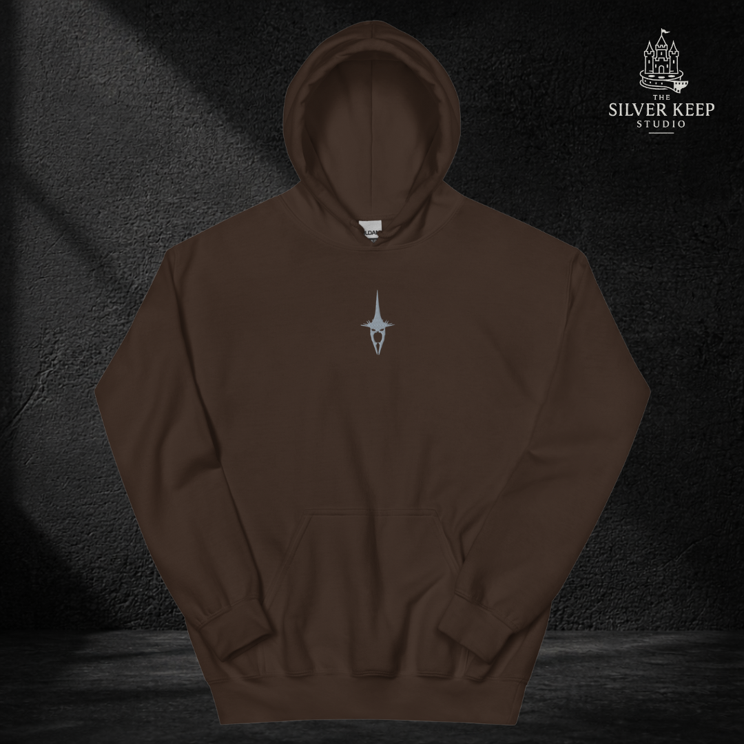 Sudadera Bordada Fantasía Oscura | Rey Brujo de Angmar | No hay hombre que pueda matarme