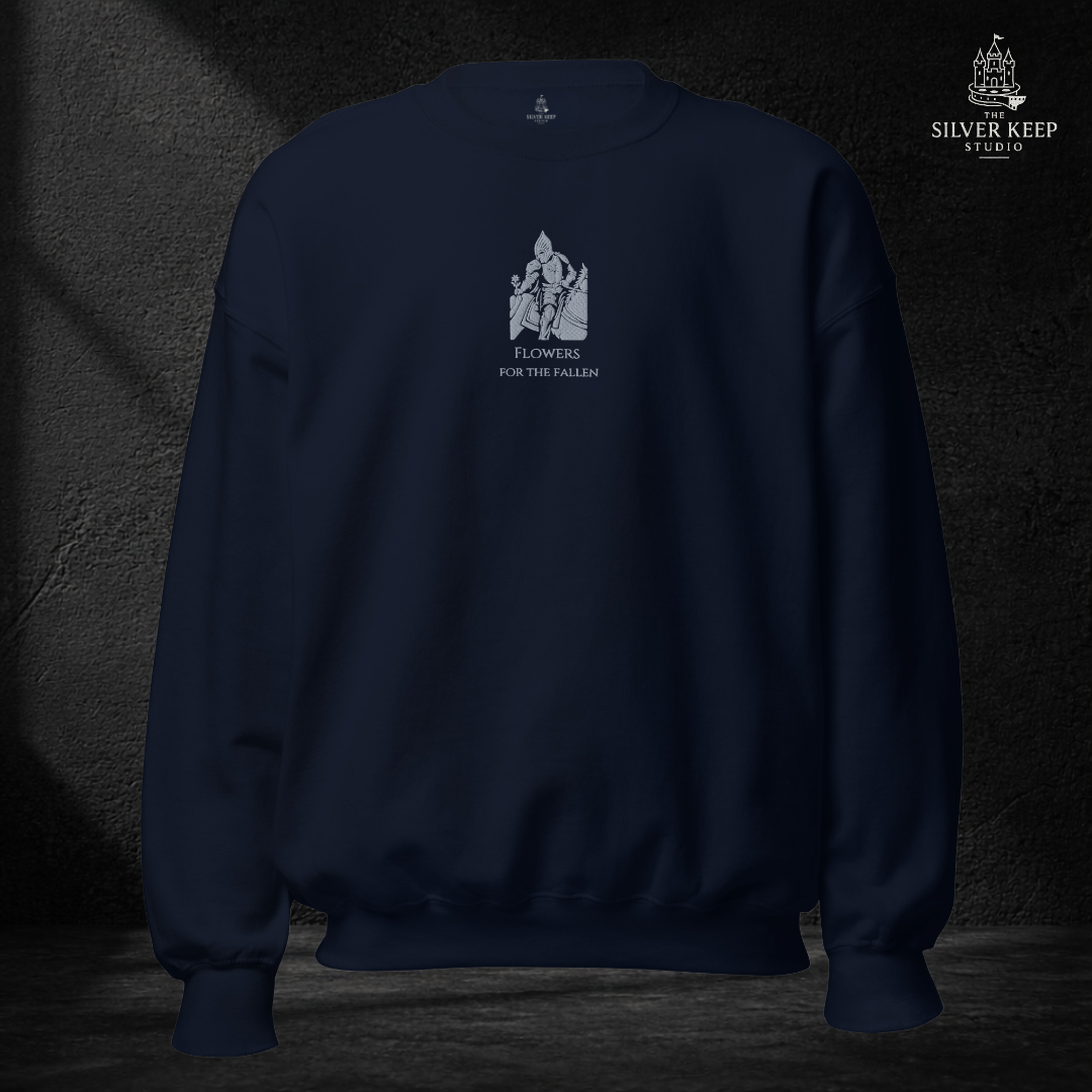 Flowers for the Fallen Hoodie | Fantasía Épica | Regalo inspirado en El Señor de los Anillos | Ropa de Cine Fantástico